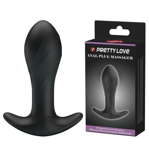 12 Fonksiyon 10,4 Cm Titreşimli Silikon Anal Plug