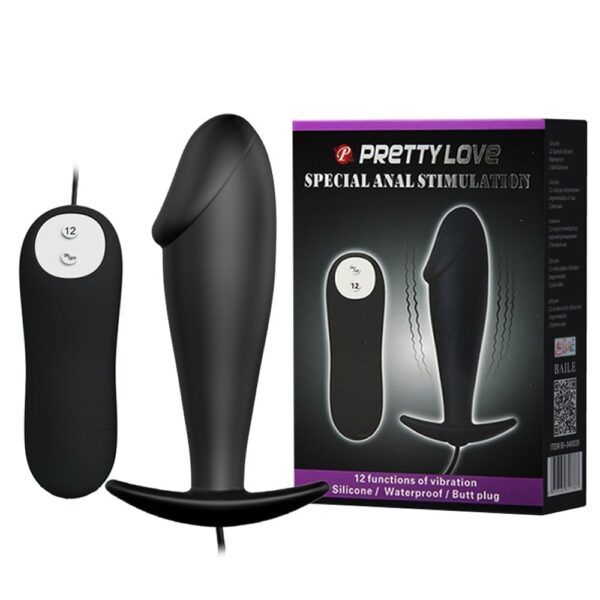 12 Fonksiyon Kumandalı 10 Cm Titreşimli Anal Plug