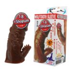 11,5 Cm Doku Desenli Uzatıcı Ve Kalınlaştırıcı Penis Kılıfı