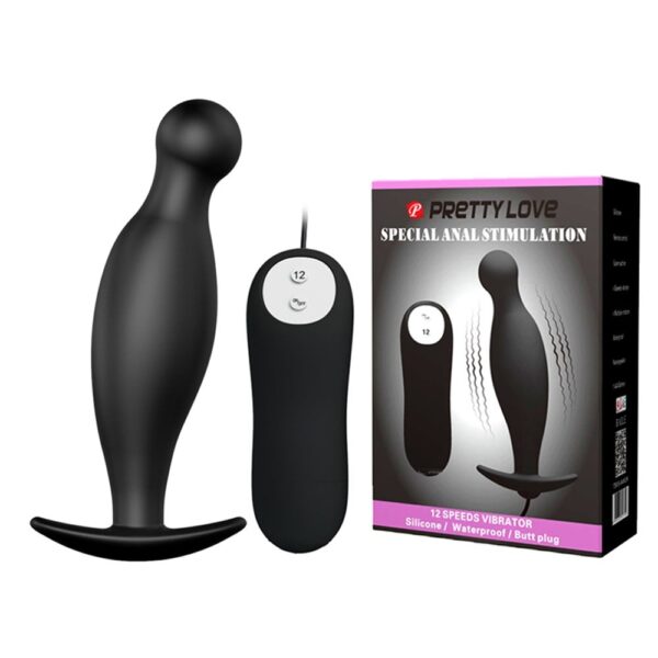 12 Fonksiyon Kumandalı 11,7 Cm Titreşimli Anal Plug