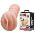 3 Boyutlu Tırtıklı Dokulu 13,5 Cm Derin Vajinal Mastürbatör