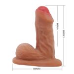 13 Cm Gerçekçi Vantuzlu Dildo