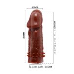 13 Cm Tırtıklı Kalınlaştırıcı Penis Kılıfı