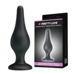 14 Cm Vantuzlu Realistik Anal Alıştırıcı Tıkaç