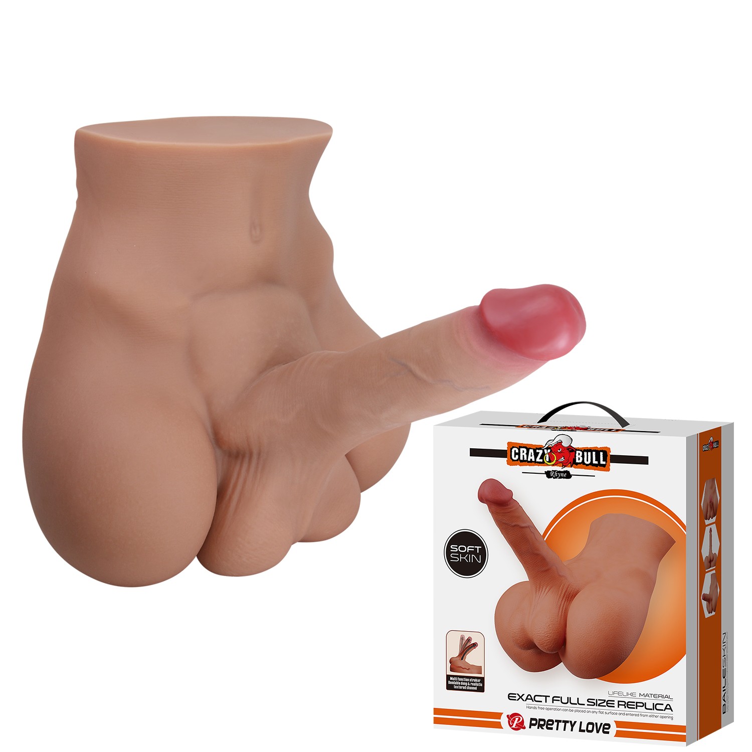 2 İşlevli Realistik 17,3 Cm Penisli Anal Girişli Melez Erkek Kalça 2 İşlevli Realistik 17,3 Cm Penisli Anal Girişli Melez Erkek Kalça