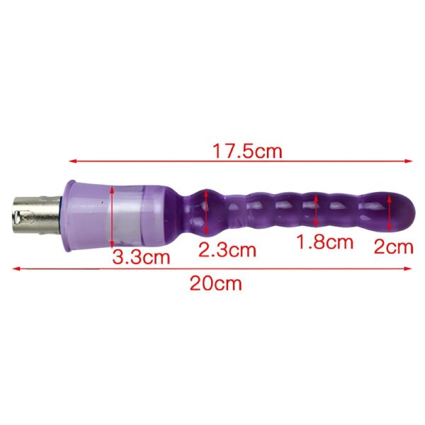 Cinsel Makinesi Aksesuarı Jel Anal Plug 17,5 Cm