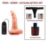 Vantuzlu Belden Bağlamalı 17 Cm Realistik Titreşimli Dildo