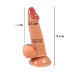 17 Cm Vantuzlu Strap-On Dildo
