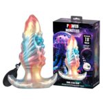 18 Cm Şişirilebilir Monster Anal Plug Pompalı Kontrollü Genişleme Kabartmalı Silikon