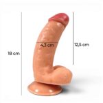 18 cm Ten Rengi Vantuzlu Dildo Penis – Danny - Görsel 6
