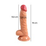 19 Cm Vantuzlu Protez Penis