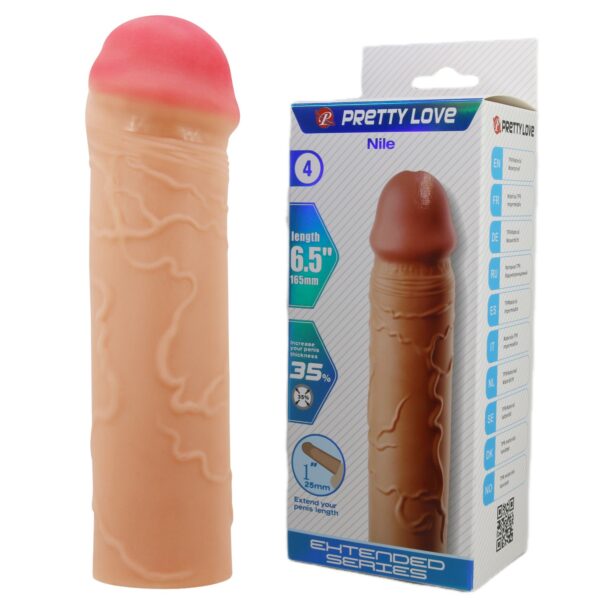 2,5 Cm Uzatmalı Gerçekçi Penis Kılıfı