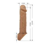 20,5 Cm Gerçekçi Penis Kılıfı