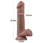 20,5 Cm Melez Gerçekçi Dildo