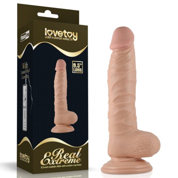 21,5 Cm Realistik Vantuzlu Anal Vajinal Dildo Penis