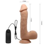 22,2 Cm Vantuzlu Titreşimli Realistik Penis
