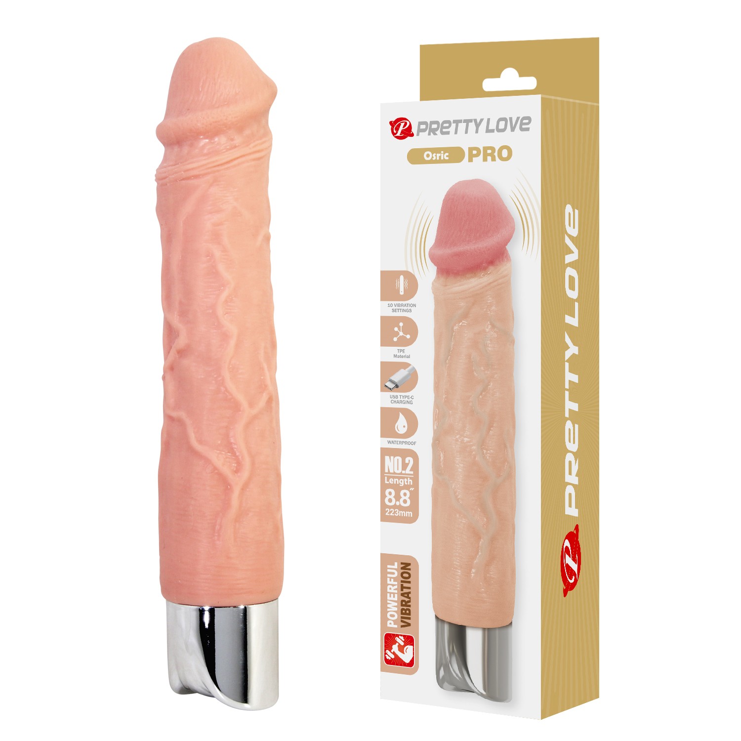 22,3 Cm USB Şarjlı Gerçekçi 10 Titreşim Modlu Vibratör 22,3 Cm USB Şarjlı Gerçekçi 10 Titreşim Modlu Vibratör