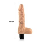 22,5 Cm Melez Titreşimli Dildo