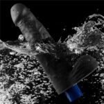 22,6 Cm Zenci Titreşimli Dildo