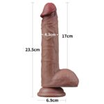23,5 Cm Çift Katmanlı Yapay Penis