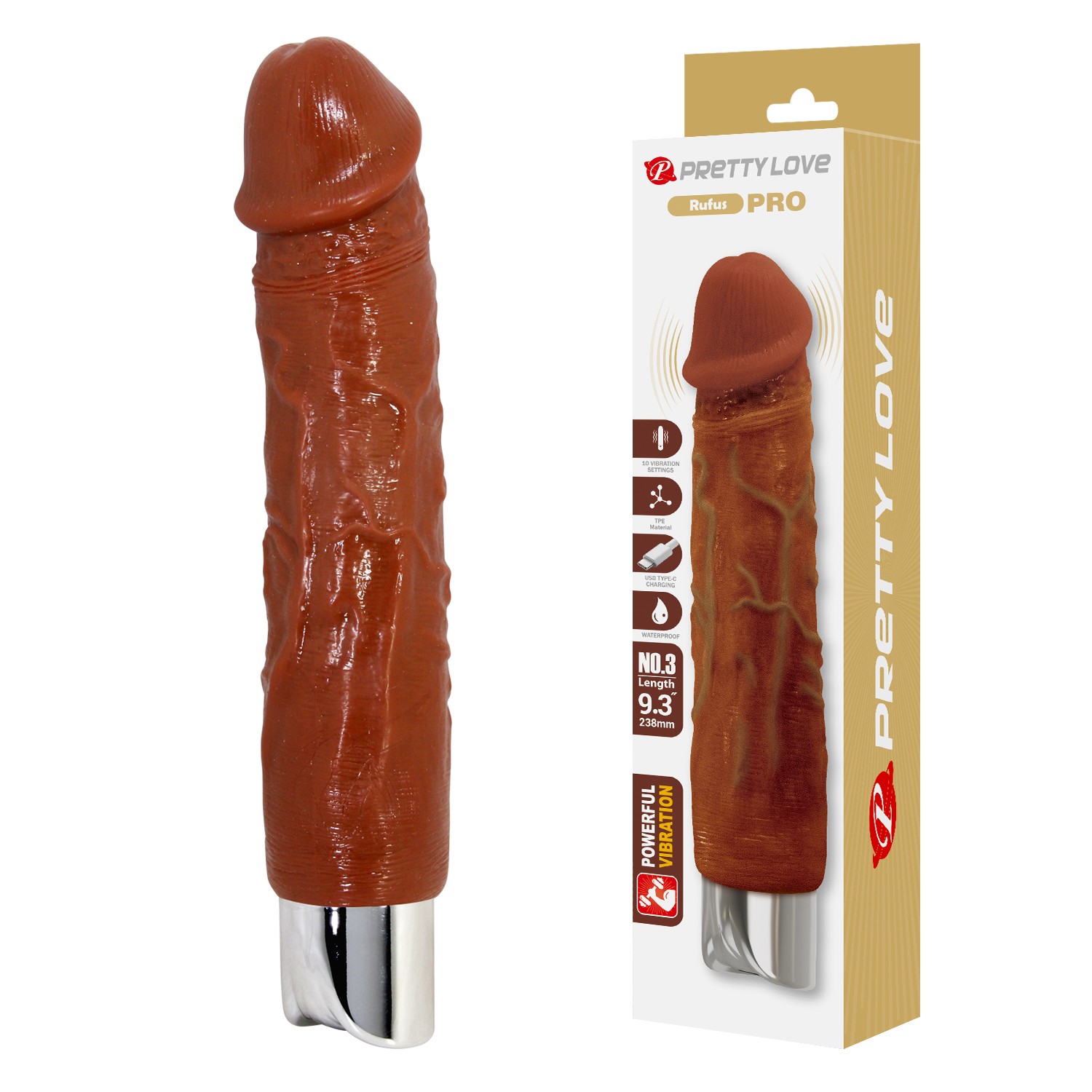 23,8 Cm USB Şarjlı Gerçekçi Melez 10 Titreşim Modlu Vibratör 23,8 Cm USB Şarjlı Gerçekçi Melez 10 Titreşim Modlu Vibratör