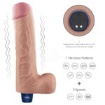25,3 Cm Gerçekçi Titreşimli Yapay Penis