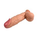 26 cm Ekstra Kalın Realistik Dokulu Ten Rengi Vantuzlu Dildo Penis – Atlas - Görsel 7