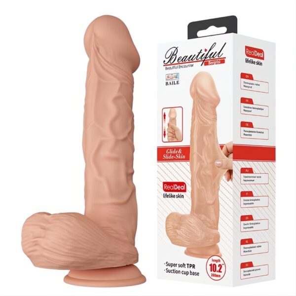 26 Cm Vantuzlu Ultra Gerçekçi Dildo