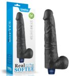 27,2 Cm USB Şarjlı Yeni Nesil Realistik Titreşimli Zenci Dildo Penis