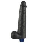 27,2 Cm Zenci Titreşimli Dildo