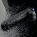 27,2 Cm Zenci Titreşimli Realistik Penis