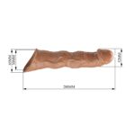 28 Cm Gerçekçi Kalınlaştırıcı Penis Kılıfı