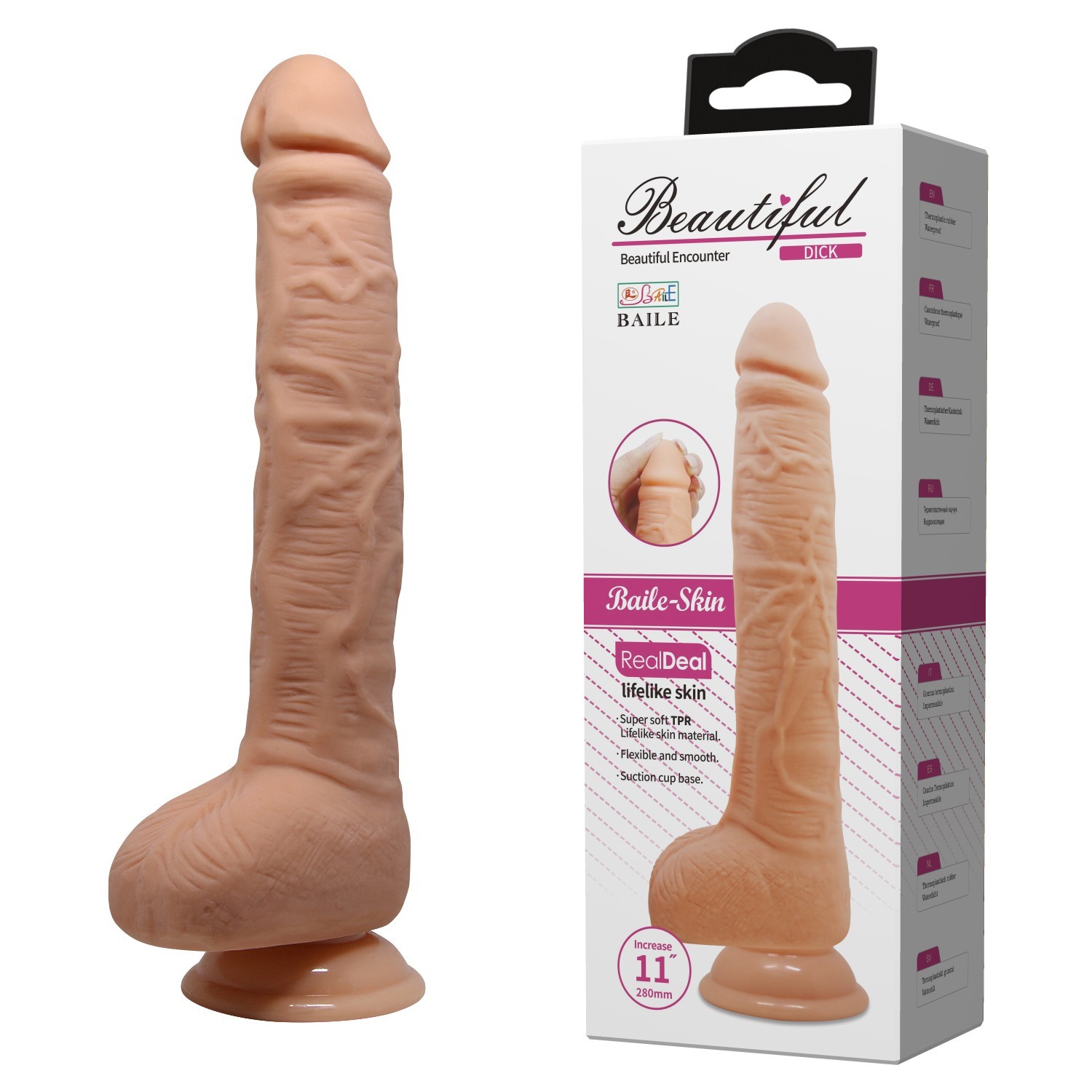28 Cm Ultra Yumuşak Realistik Vantuzlu Dildo 28 Cm Ultra Yumuşak Realistik Vantuzlu Dildo