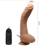 28 Cm Vantuzlu Vibratörlü Penis