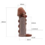3 Cm Damarlı Kalınlaştırıcı Penis Kılıfı