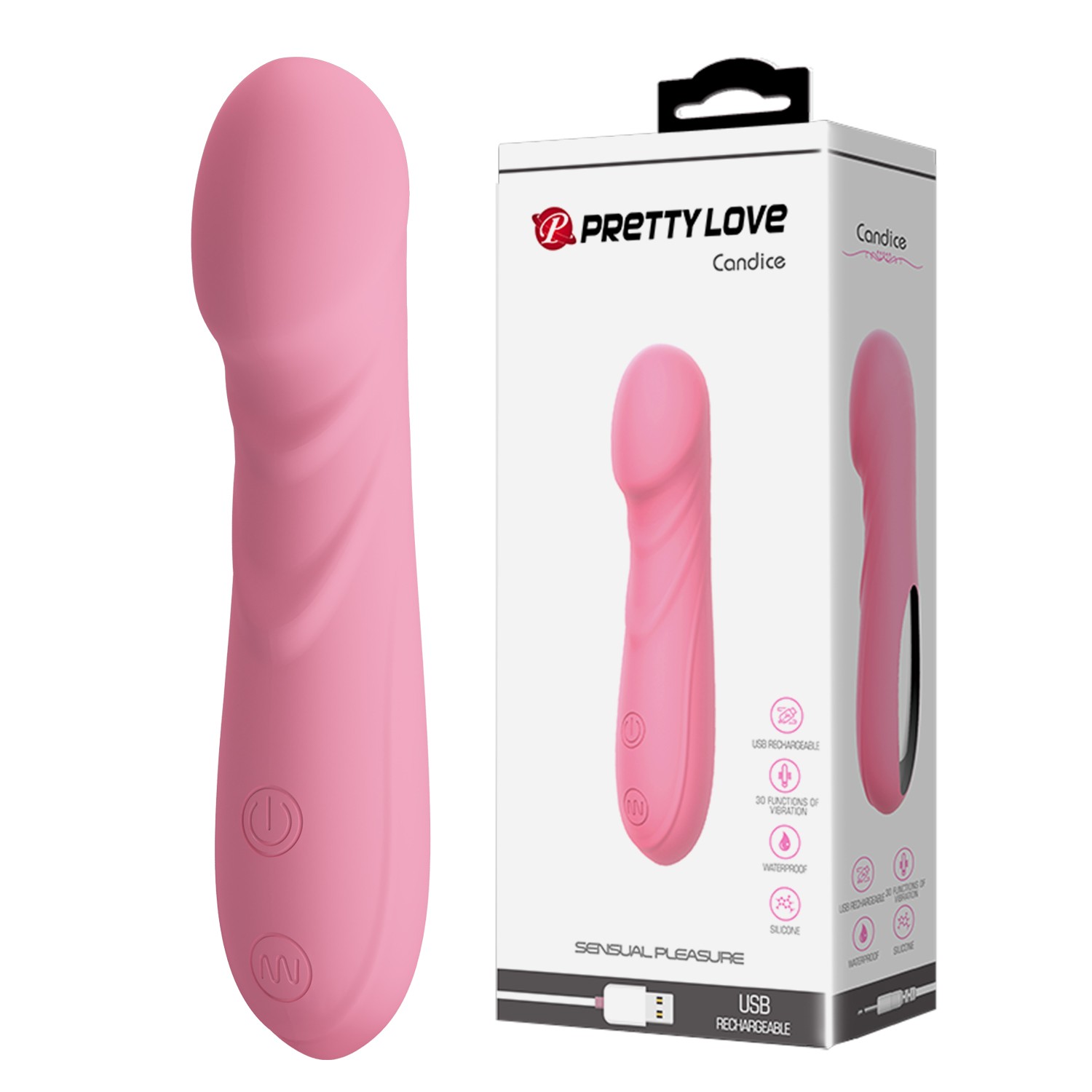 USB Şarjlı 30 Titreşim Modlu Silikon G-Spot Masaj Vibratörü USB Şarjlı 30 Titreşim Modlu Silikon G-Spot Masaj Vibratörü