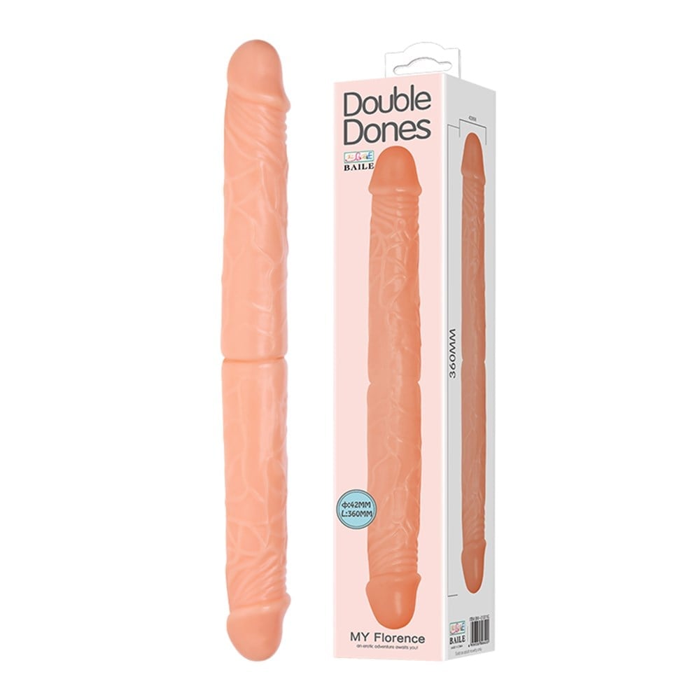 36 Cm Çift Taraflı Realistik Dildo 36 Cm Çift Taraflı Realistik Dildo