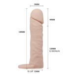 4 Cm Gerçekçi Dolgulu Penis Kılıfı