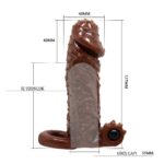 4 Cm Tırtıklı Kalınlaştırıcı Penis Kılıfı
