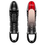 4 Cm Titreşimli Uzatmalı Penis Kılıfı