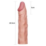 5 Cm Ten Rengi Penis Uzatıcı Kılıf