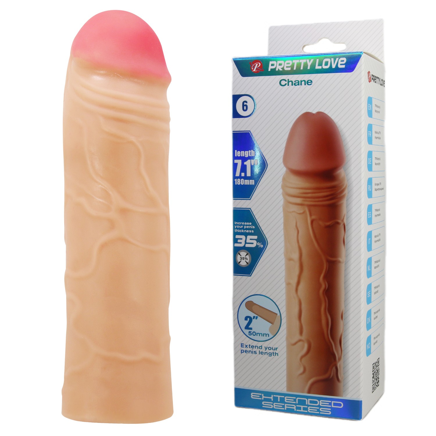 5 Cm Uzatmalı Gerçekçi Penis Kılıfı 5 Cm Uzatmalı Gerçekçi Penis Kılıfı