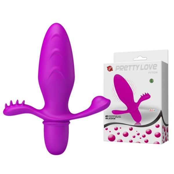 7,2 Cm Klitoral Uyarıcılı Titreşimli Anal Plug