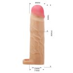 7,6 Cm Gerçekçi Kalınlaştırıcı Penis Kılıfı