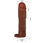 7,6 Cm Melez Dolgulu Penis Kılıfı