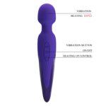 7 Fonksiyonlu Isıtmalı Masaj Aleti Vibratör