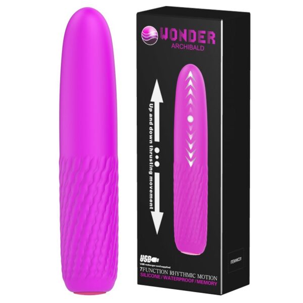 7 Modlu İleri Geri Hareketli Vibratör Hafıza Fonksiyonlu USB Şarjlı Premium Silikon