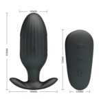 9,2 Cm Kumandalı Titreşimli Anal Plug