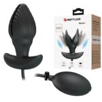 9,6 Cm Şişirilebilir Ve Titreşimli USB Şarjlı Silikon Anal Plug