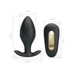 Altın 12 Fonksiyonlu Titreşimli Anal Plug